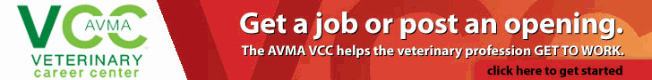 Get a job or post an opening.  The AVMA VCC helps the veterinary profession GET TO WORK.  Click here to get started.