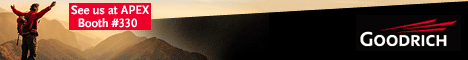 Goodrich IFE systems provide cutting-edge digital audio/video file servers, easy upgrades. APEX booth #330