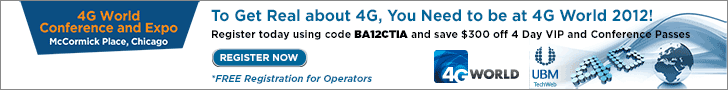 Register for 4G World using Priority Code BA12CTIA and Save.