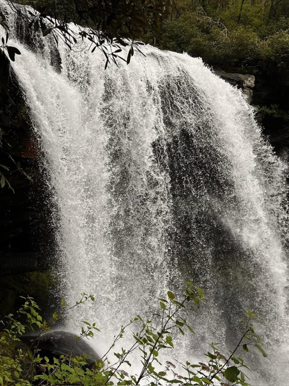 Dry Falls near Highlands, N.C., is very wet indeed