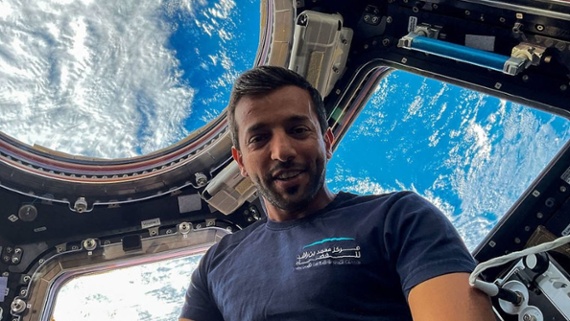 1st spacewalk by an Arab astronaut this month