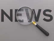 A Modern 3D Animation highlighting the Concept of News Event Scrutiny and Journalism. A Magnifying Glass is placed over the Bold Font Text "NEWS" on a Dark Gray Background, symbolizing Focus - Concept on Analyzing and Examining Information. This Serious Illustration is ideal for themes of Research, Verification, Accuracy in media, or finding Evidence in a Report - Document. It represents the importance of Literacy in understanding Printed Media, Newspaper Headlines, and Storytelling in Communication.