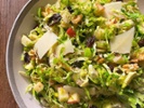 Brussels sprout salad with dried cranberries