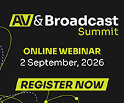 AV & Broadcast Webinar | 2 September