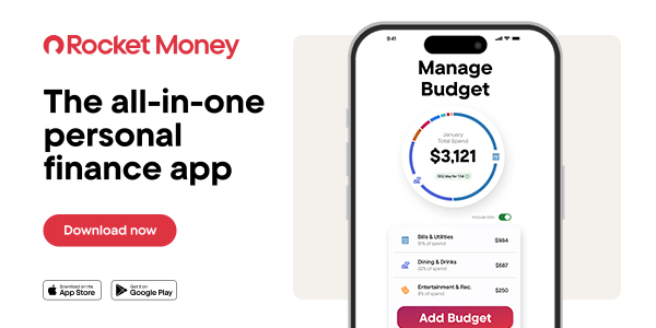 Cell phone screen with finance app