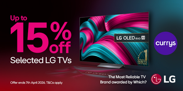 Up to 15% Off Selected LG TVs