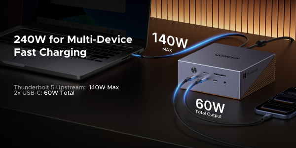 240W for Multi-Device Fast Charging