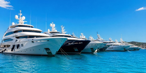 A fleet of yachts