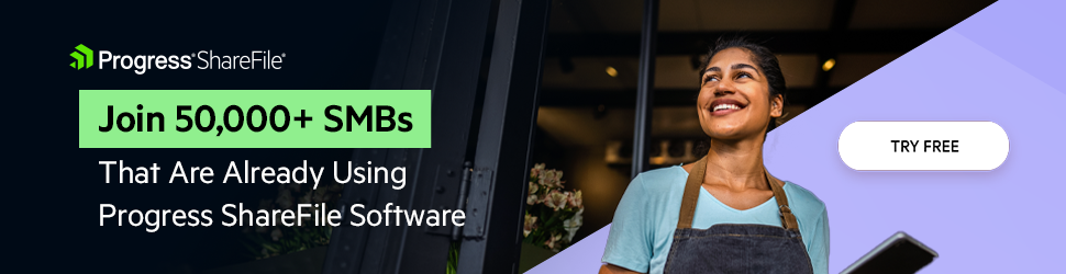 Women in an apron smiling