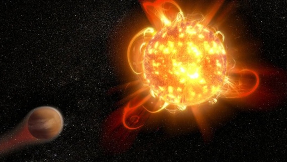 Even calm red dwarf stars rage more violently than the sun