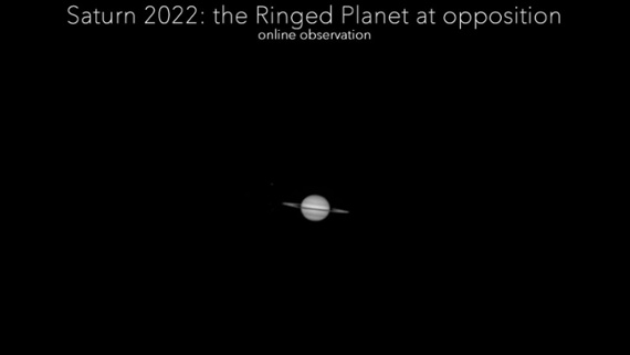 Saturn is at opposition. See it shine at its best for 2022 in a free webcast tonight.