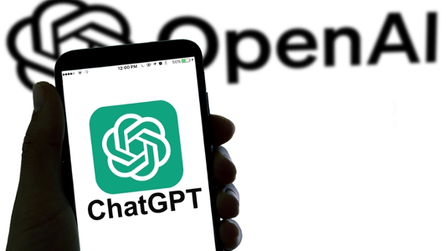 ChatGPT on a phone screen