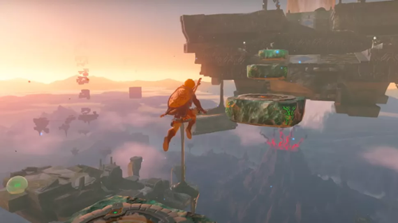 Floating islands of 'The Legend of Zelda: Tears of the Kingdom'