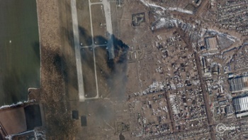 Satellite photos reveal details of Russian invasion into Ukraine
