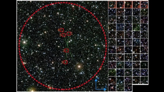 'Extragalactic structure' hidden behind Milky Way