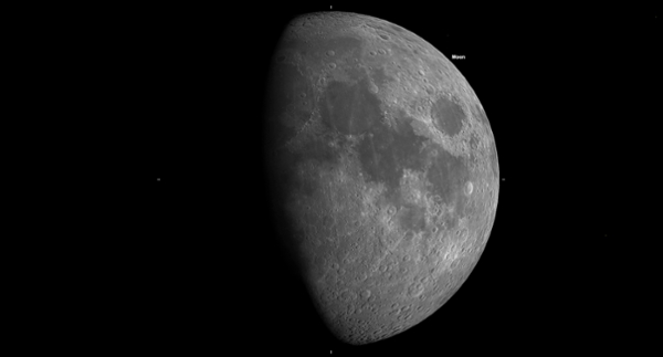 Saturday, May 24: Waxing gibbous moon