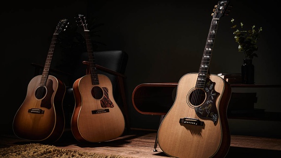 Gibson J-45 50s Faded, J-35 30s Faded, and Hummingbird Faded review