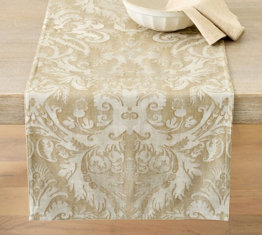 Organic Cotton Table Runner, Pottery Barn