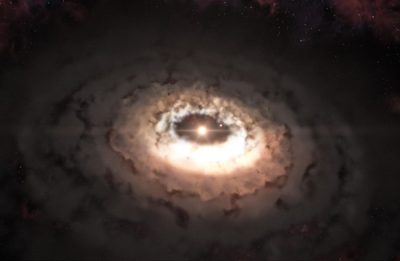 Astronomers detect largest organic molecule ever found in a stellar 'dust trap'