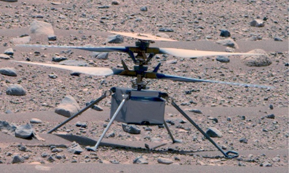 Perseverance Mars rover snaps dusty Ingenuity helicopter