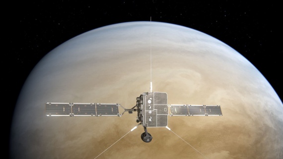 European sun probe sees carbon dioxide escaping Venus' atmosphere