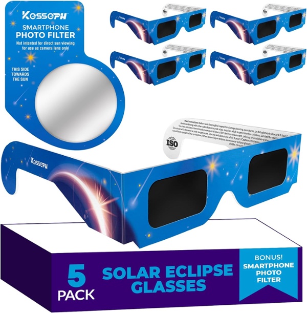 These ISO-certified solar eclipse glasses are 40% off