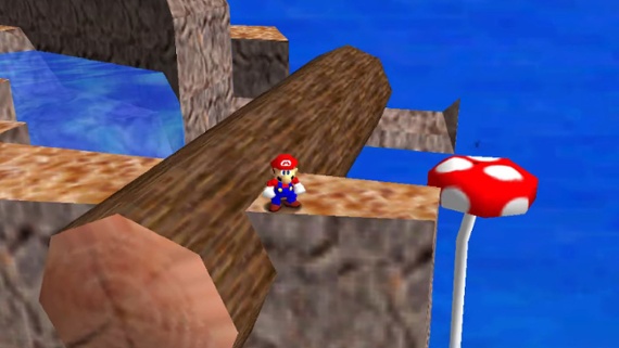 Behold, a Super Mario 64 player discovered that a 34-frame loop repeated 2.8 million times over 36 days can make a log drift through a cliff