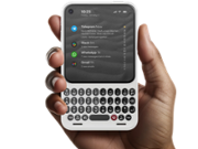 Clicks taps keyboard into smartphone communication