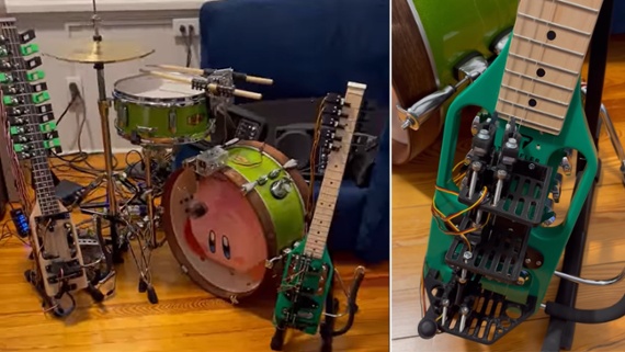 An engineer has programmed a terrifying all-robot band – watch it nail Nirvana, Metallica, and Deep Purple classics