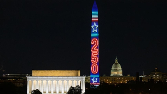 Photo of the day: America's 250th lights up Washington