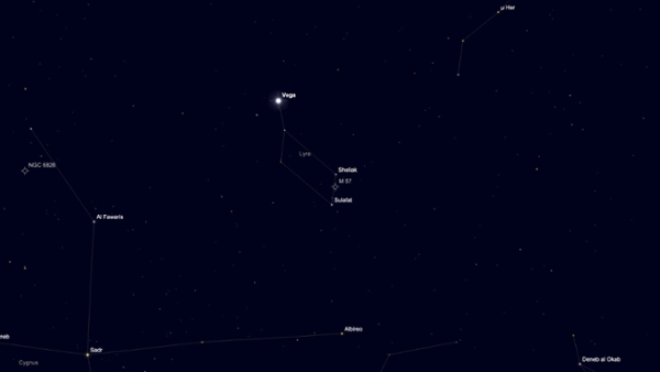 Thursday, July 23: Find a ghostly doughnut near Vega