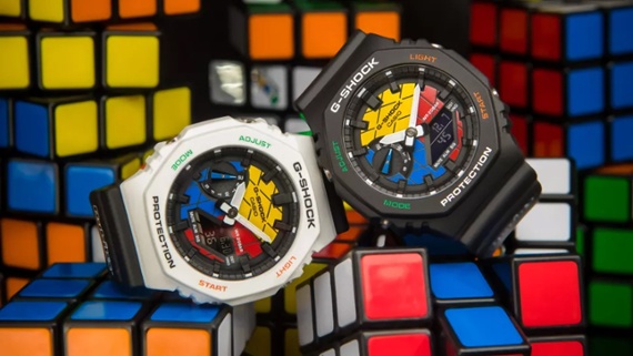 Casio's latest watch borrows from the Rubik's cube