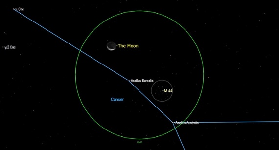 See the moon buzz the Beehive cluster on Wednesday (Sept. 21)
