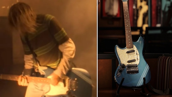 Kurt Cobain’s Smells Like Teen Spirit Fender Mustang sells at auction for $4.5 million