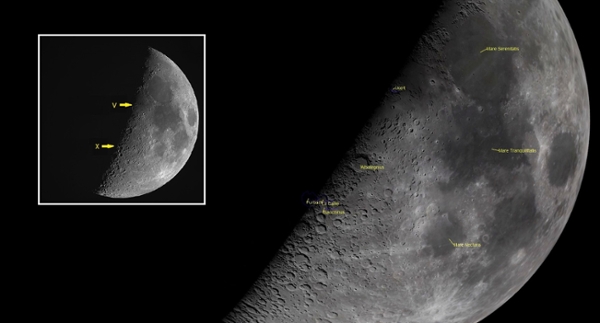 Sunday, Jan. 25: The lunar X (early evening)