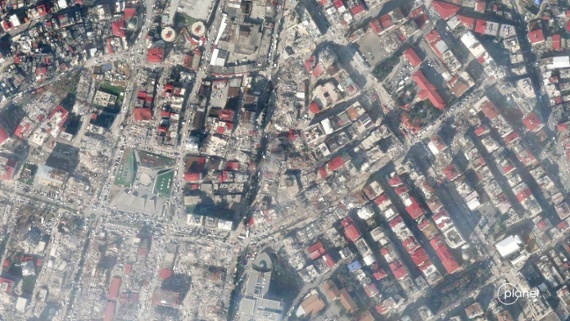 Turkey earthquake devastation spotted by satellites
