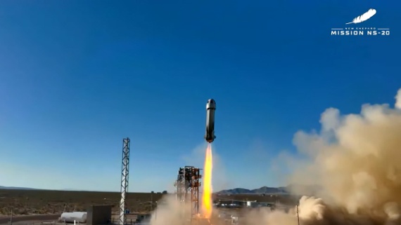 Blue Origin launches 6 space tourists on suborbital trip