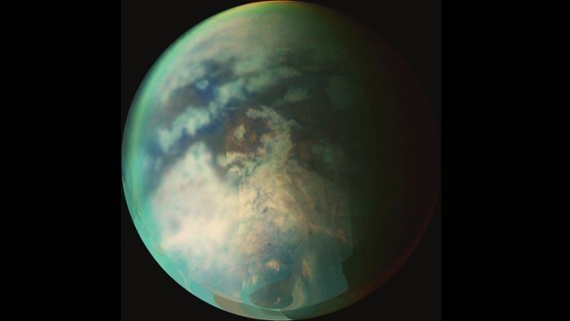 Ocean tides on Saturn's moon Titan created by its icy crust