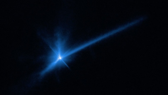 Hubble sees strange changes in asteroid after DART