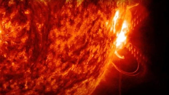 Solar flare-launching sunspot has rotated away from Earth