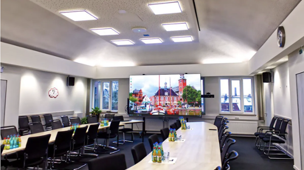 A Mega LED Wall Transforms the Meeting Room Experience Inside Government Offices