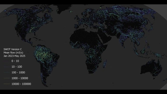 Our photo of day: Satellite sees river flow worldwide