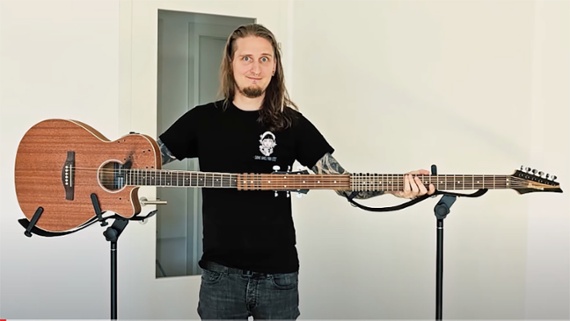 The world’s longest guitar? This YouTuber built a beastly three-neck acoustic – and somehow made it playable