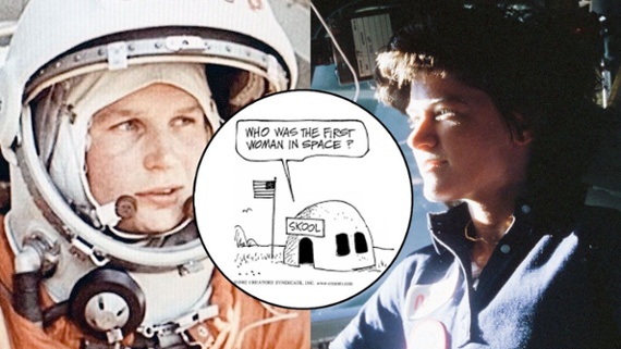 'The first woman in space' and a Skylab strip