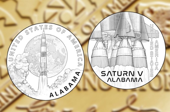 NASA's Saturn V moon rocket to launch onto 2024 US dollar coin