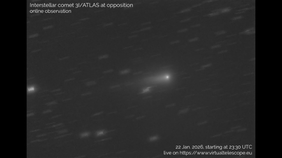 Watch 3I/ATLAS speed toward interstellar space today