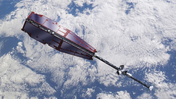 Satellite dodges space debris as it scrambles against space weather