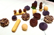 Pastry creations by Le Meurice's pastry chef Cedric Grolet are pictured at the luxury five-star Le Meurice Hotel in Paris on October 25, 2017.
Grolet was named as the 2017 Best Restaurant Pastry Chef by the Grandes Tables du Monde Association on October 17, 2017 in New York. / AFP PHOTO / STEPHANE DE SAKUTIN (Photo credit should read STEPHANE DE SAKUTIN/AFP via Getty Images)