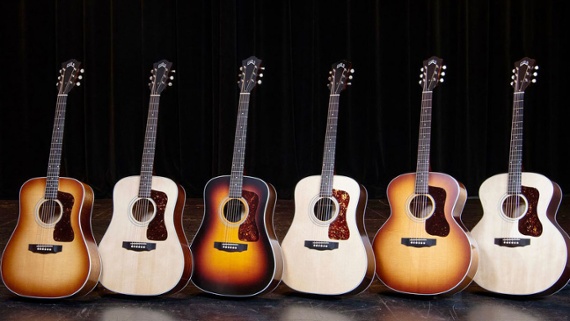 With new, American-made Standard Series D-40, D-50, and F-40 acoustic guitars, Guild has revived its Vintage Dreadnought and Jumbo designs