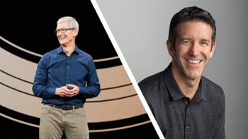 Tim Cook and John Ternus